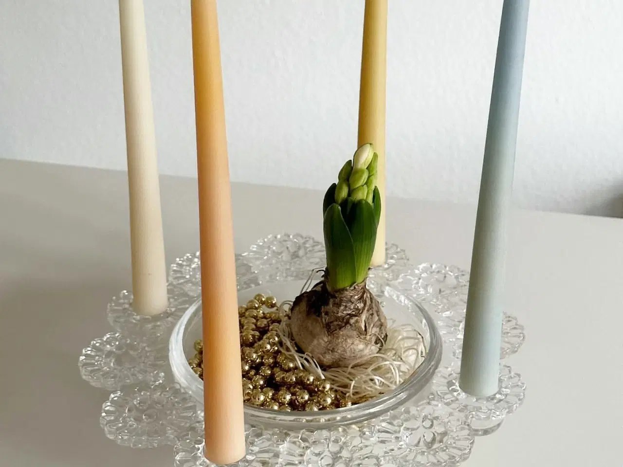 Billede 2 - Dekorationsskål til lys og pynt, klart glas