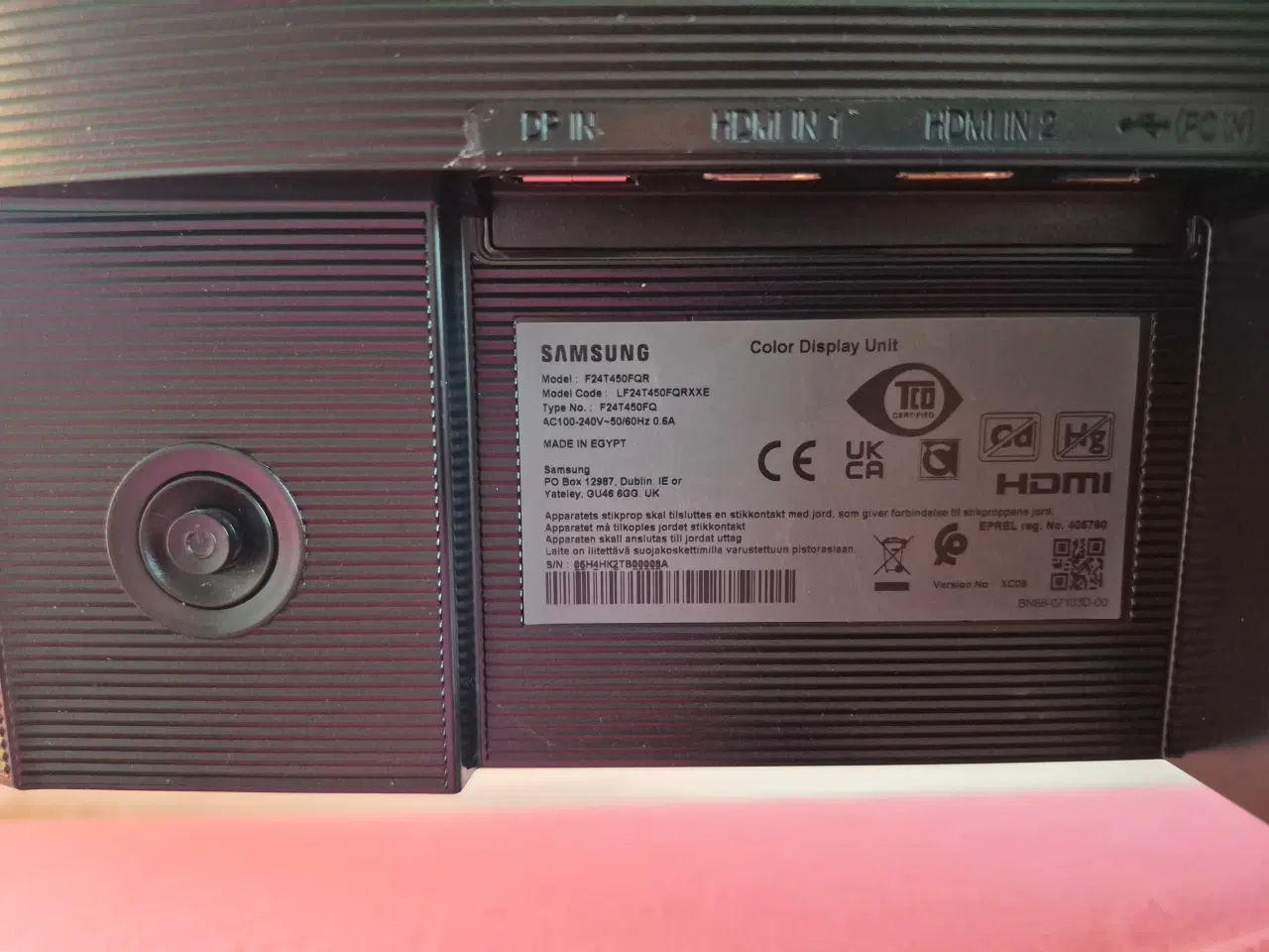 Billede 3 - Samsung F24T450FQ skærm