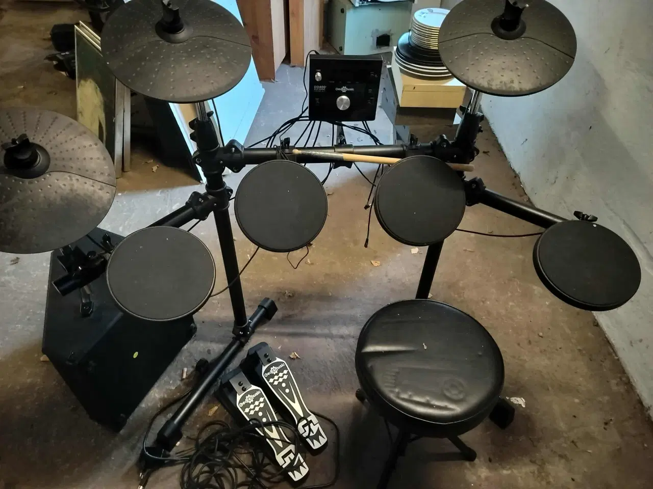 Billede 4 - Elektronisk trommesæt med stol