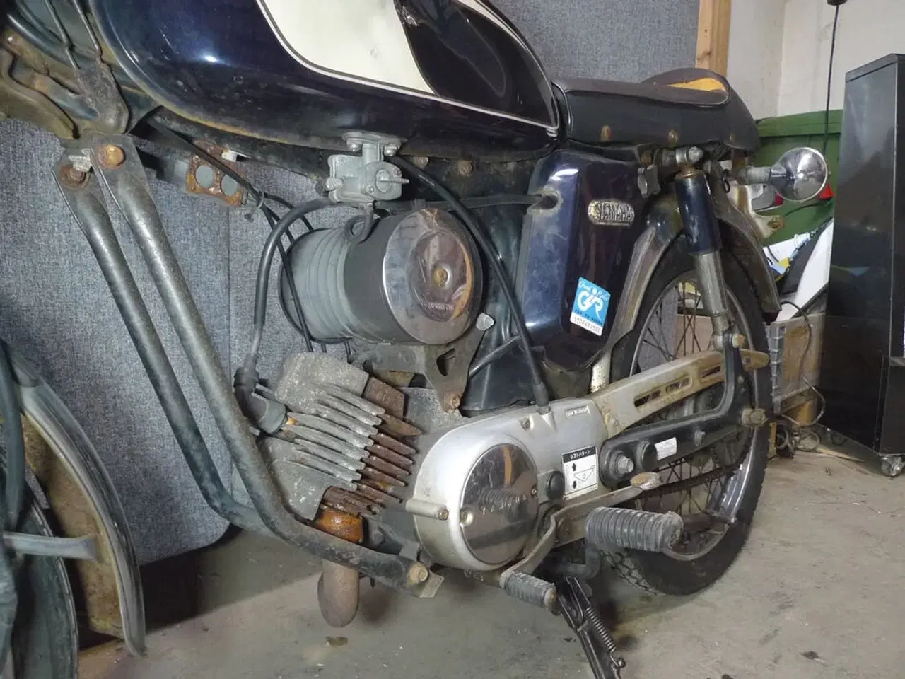 Billede 5 - Knallert, Yamaha YB1 8731 4-gear drejeventilmotor