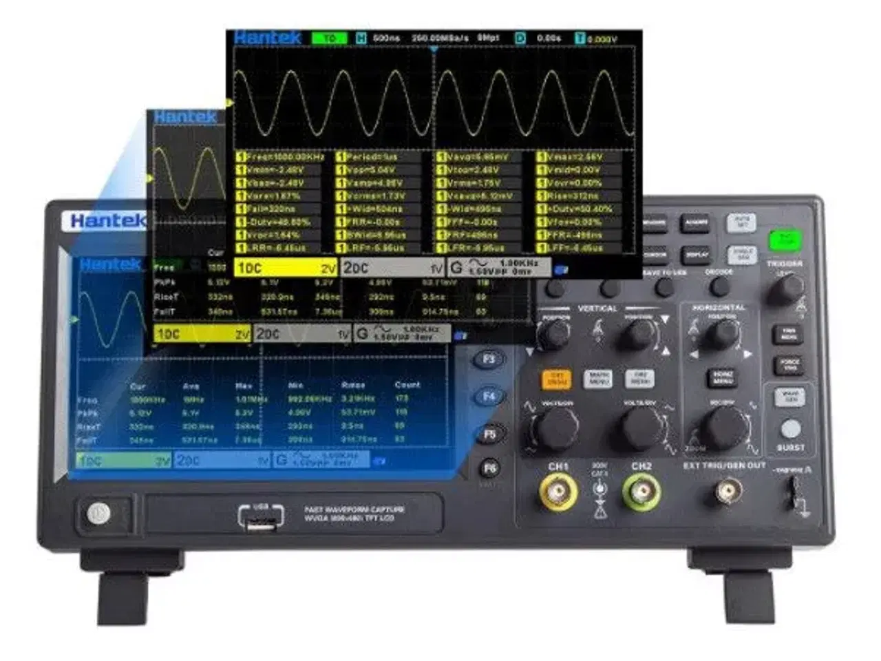 Billede 1 - Oscilloskop 100MHz / 1GSa/S Signalgenerator 25Mhz