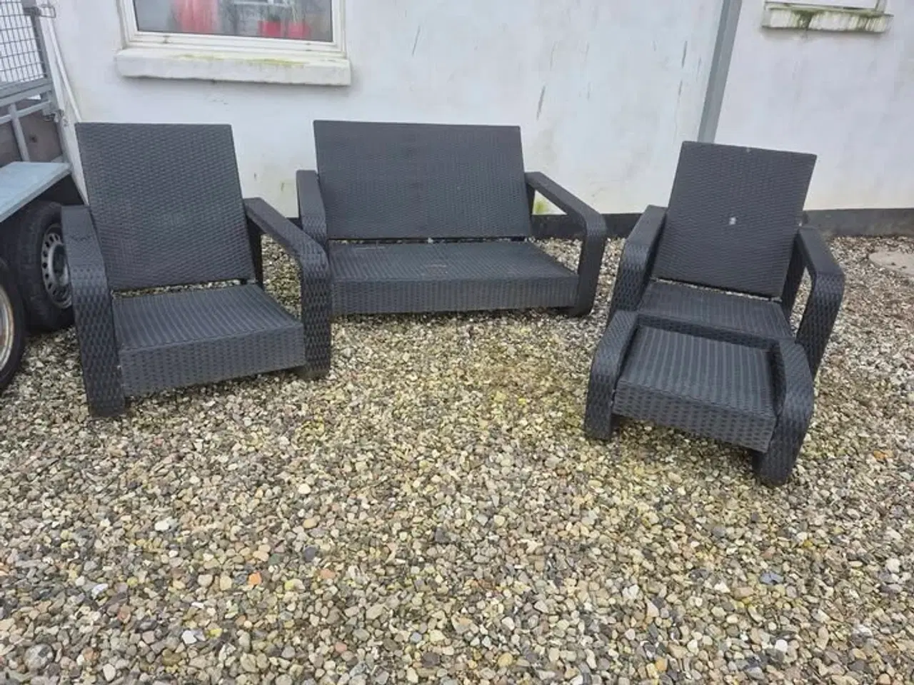 Billede 1 - Havemøbler, sorte rattan