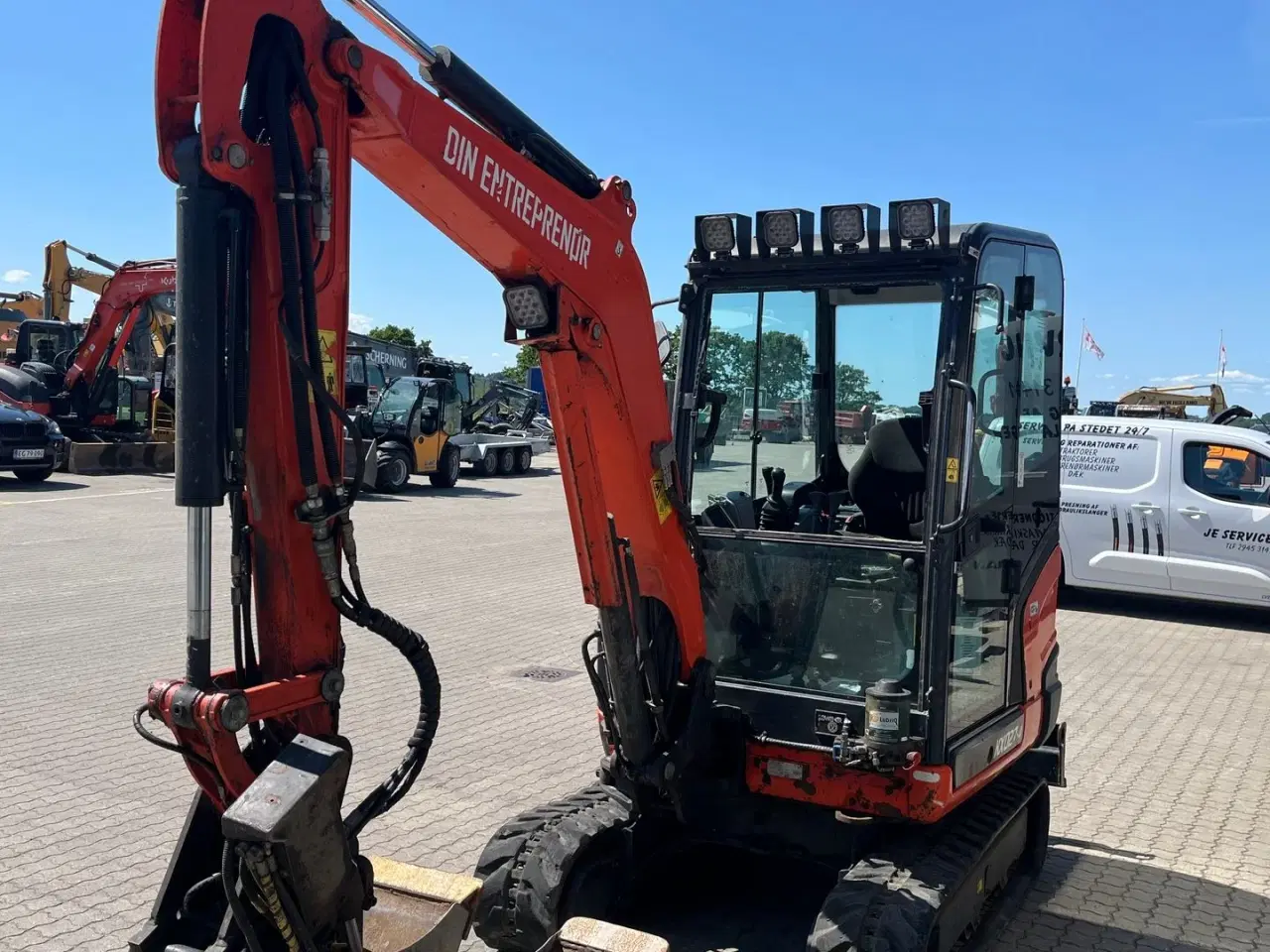 Billede 5 - Kubota kx027-4 Med Aftageligt Engcon rotortilt og centralsmørring.