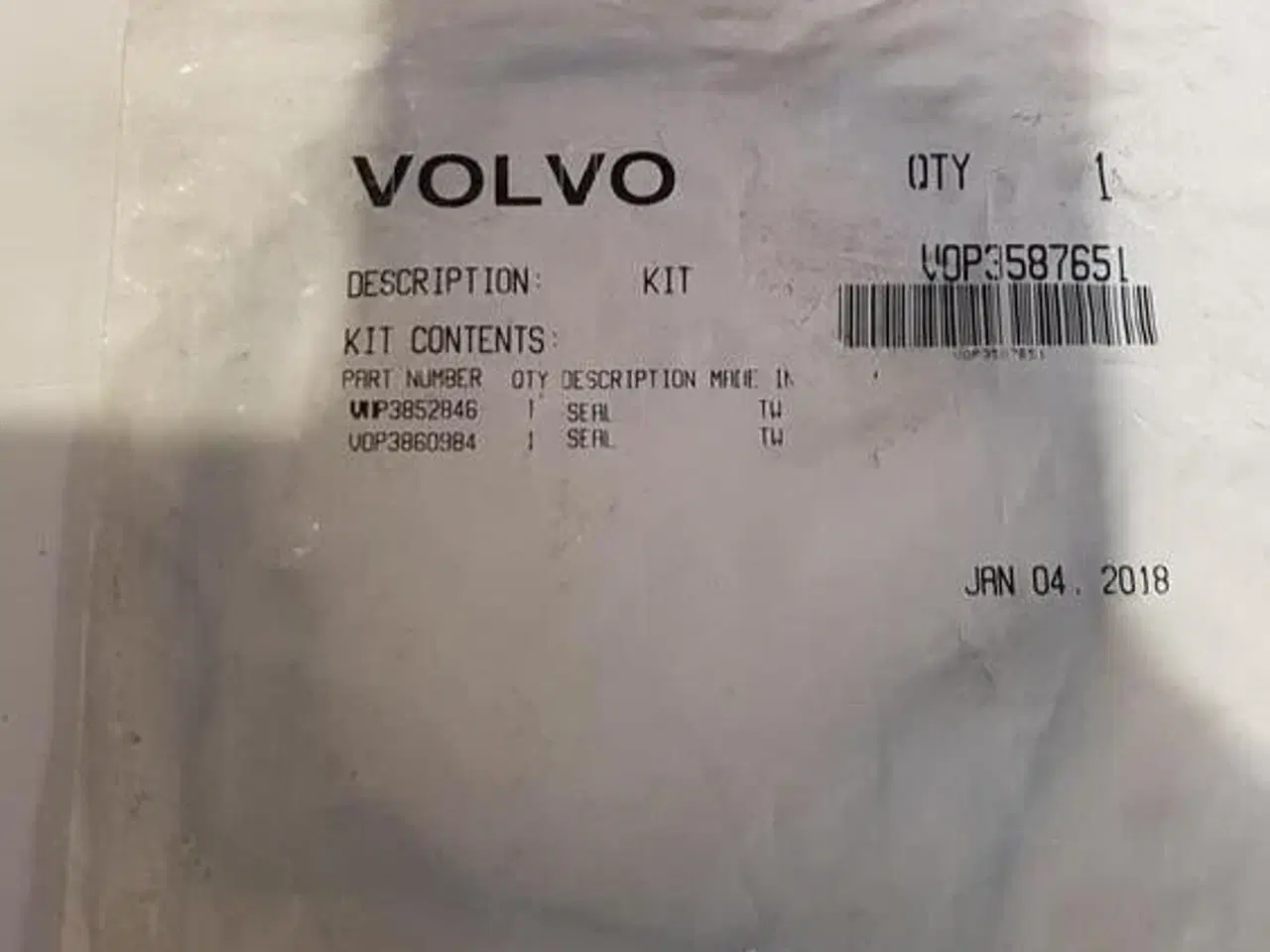 Billede 1 - Volvo Penta Sealing Kit