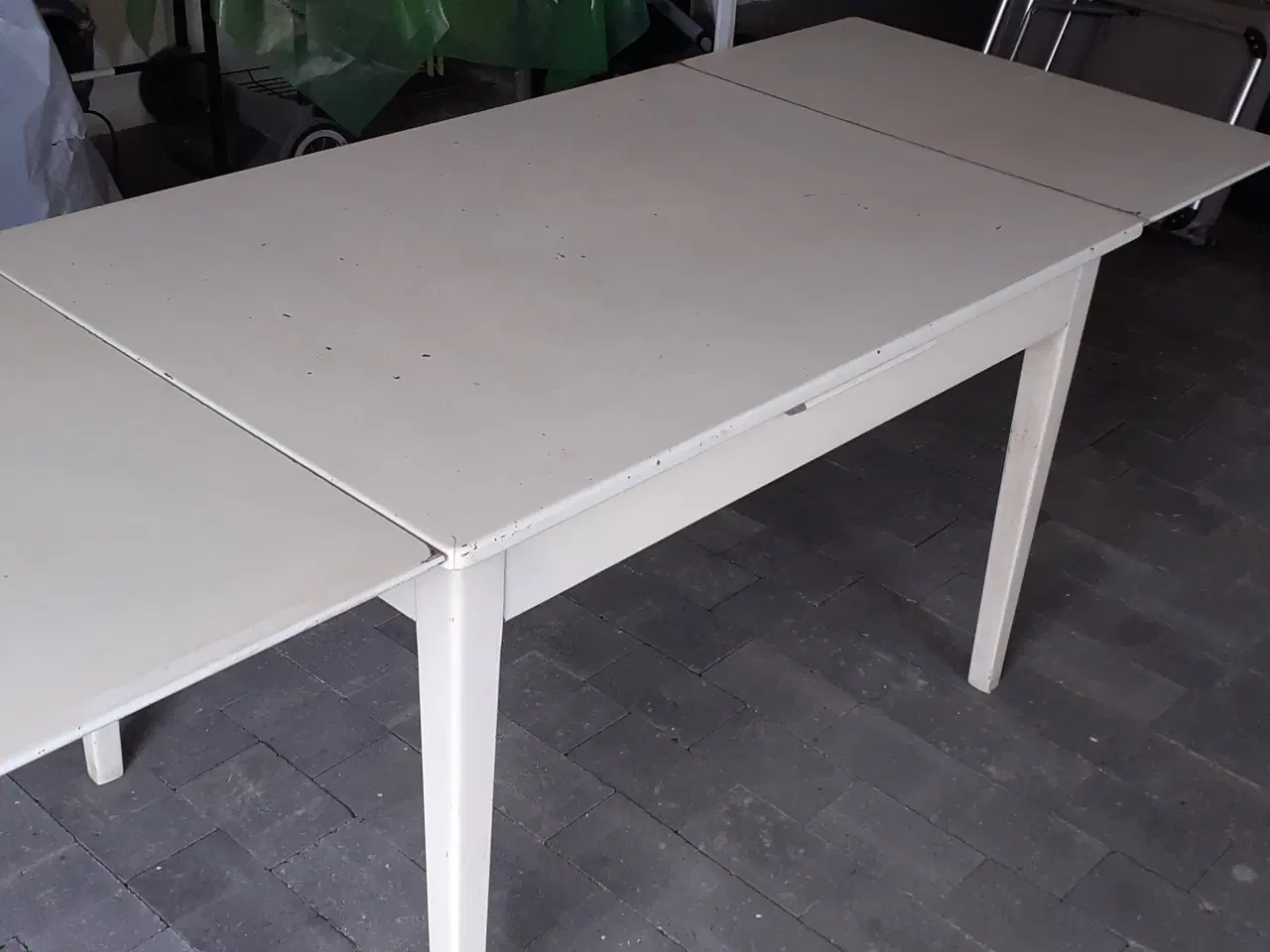 Billede 1 - Spisebord massiv teaktræ