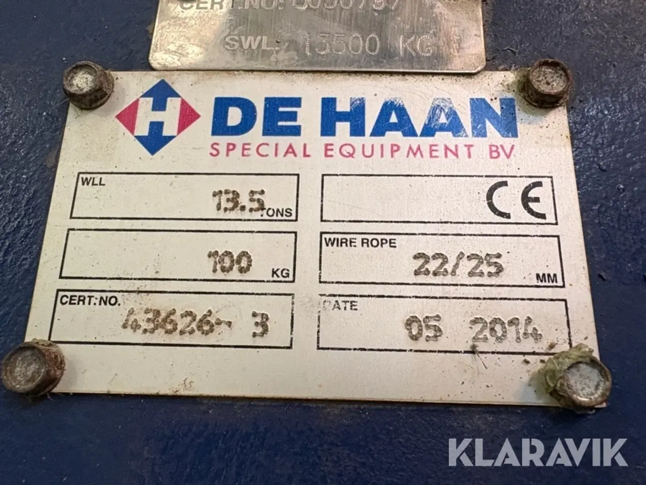 Billede 11 - Løfteblok De Haan 13,5 tons