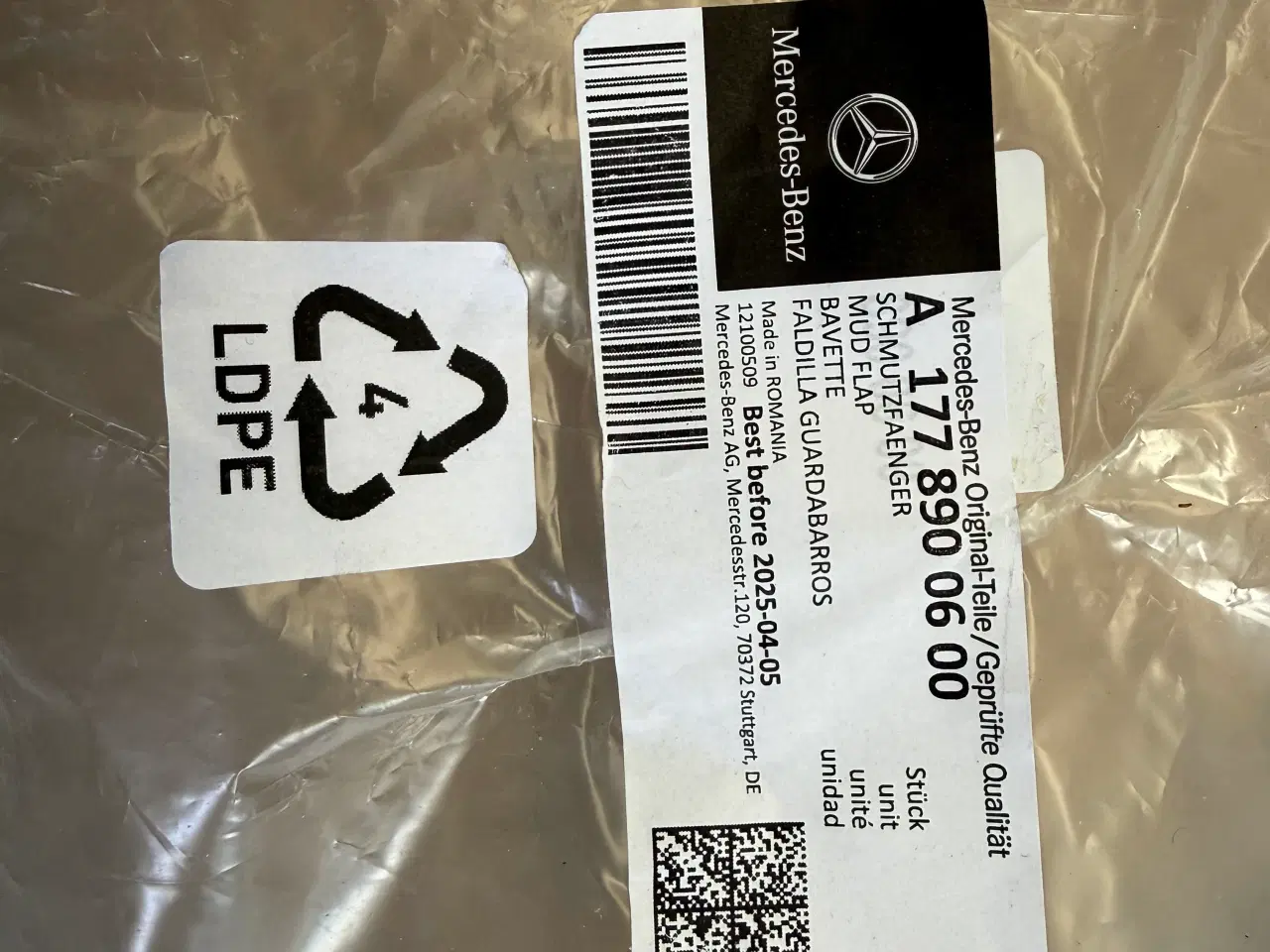 Billede 2 - Mercedes A-Klasse stænklapper A 177 890 06 00