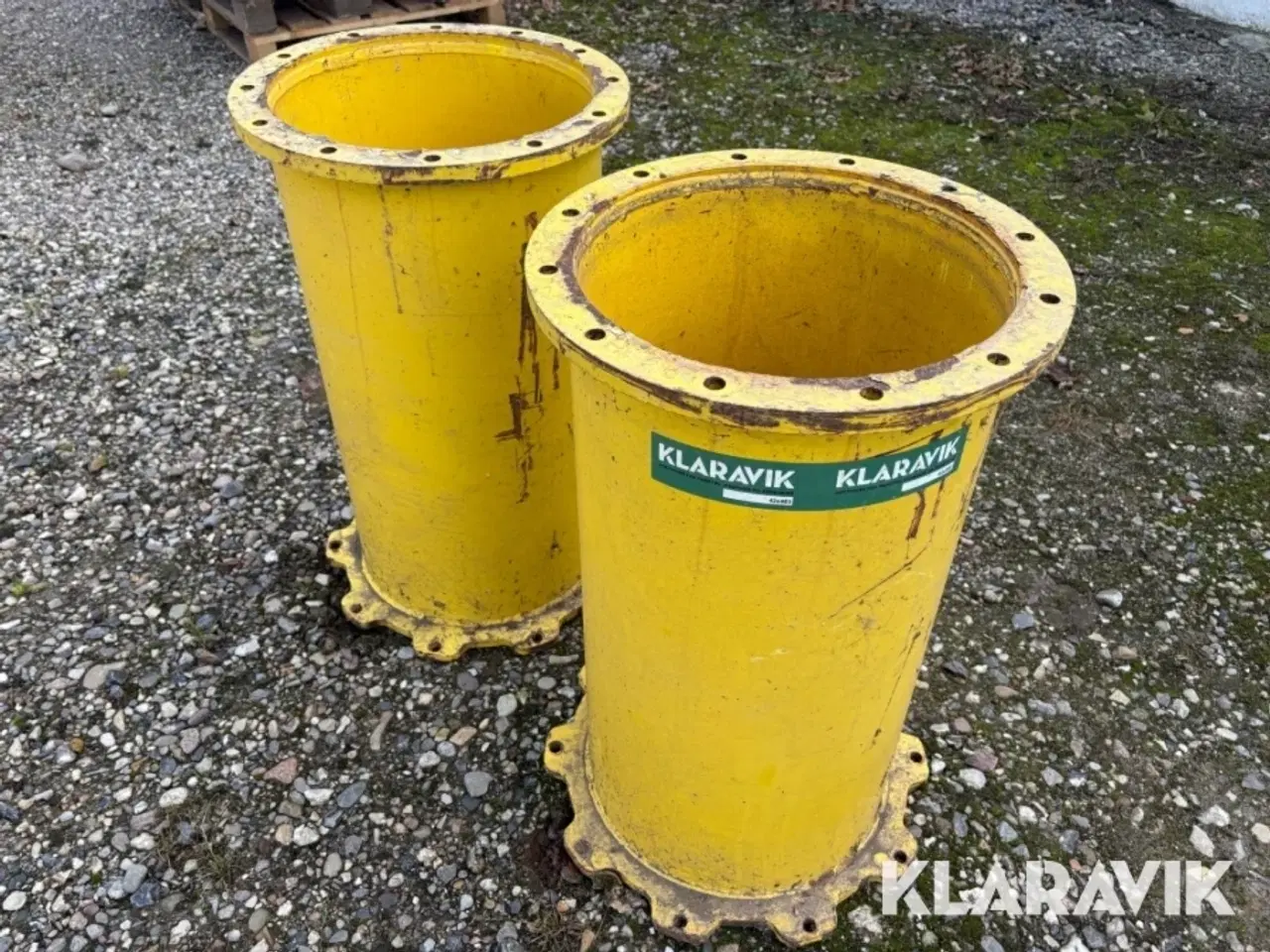 Billede 2 - Afstandsrør til traktorhjul - har siddet på en John Deere 6610