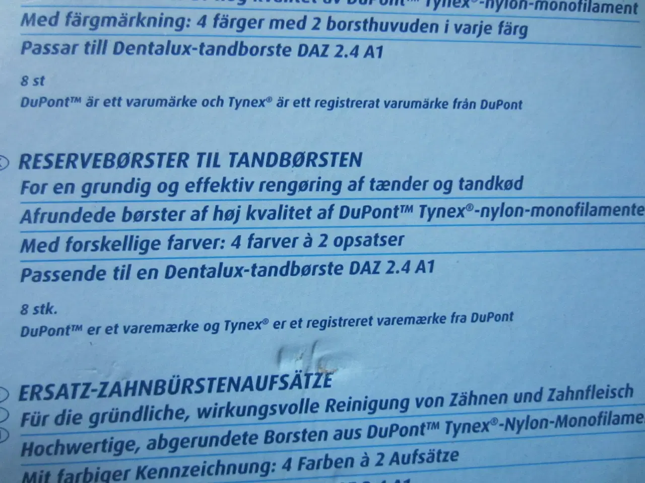 Billede 2 - Dentalux børstehoveder til Dentalux elektrisk