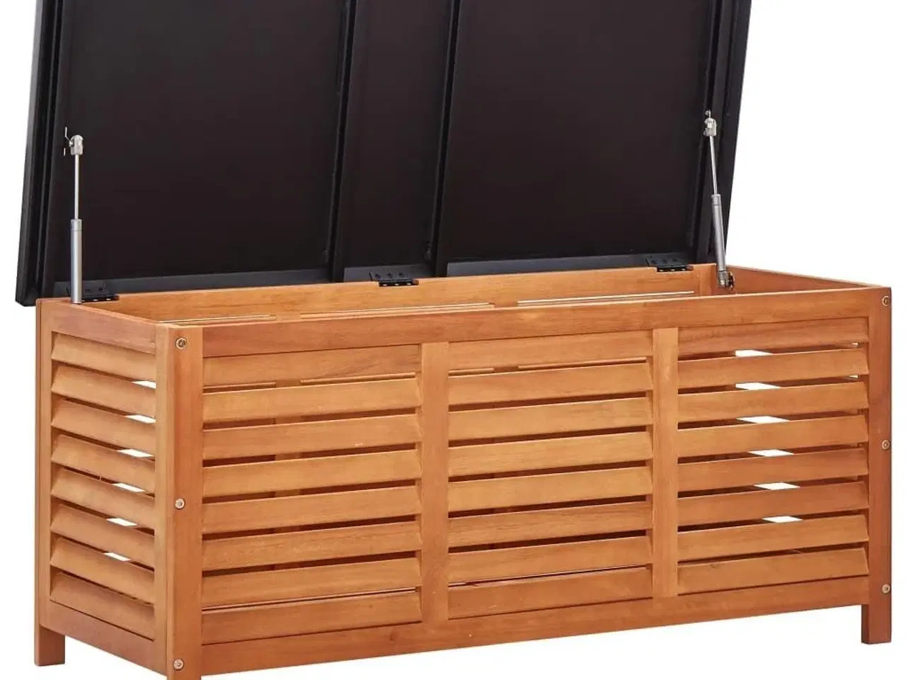 Billede 3 - Opbevaringskasse til haven 117x50x55 cm massivt eukalyptustræ
