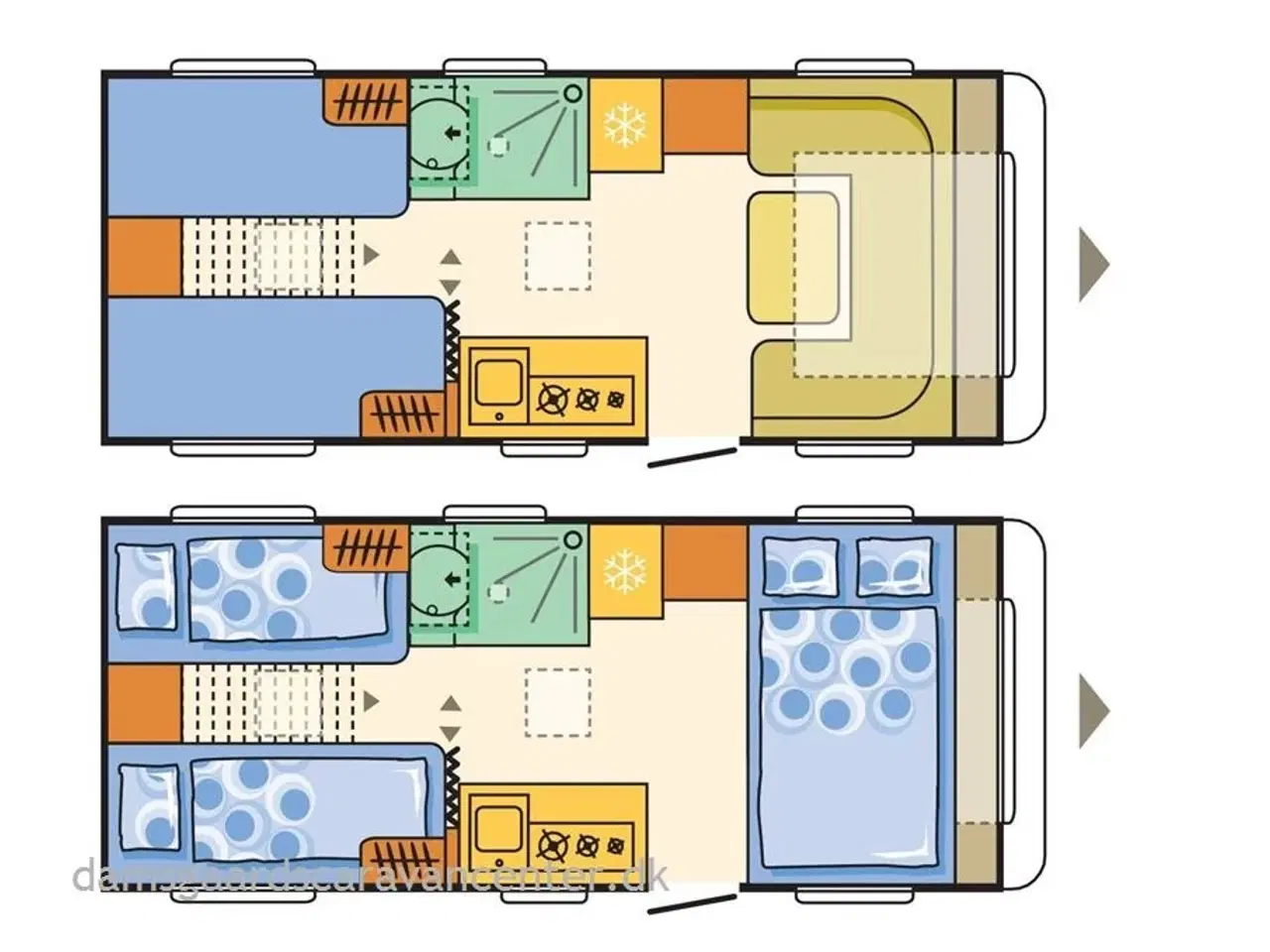 Billede 7 - 2019 - Adria Adora 542 UL   Enkeltsenge-Lamel-Gulvtemp.-Mover-Telt