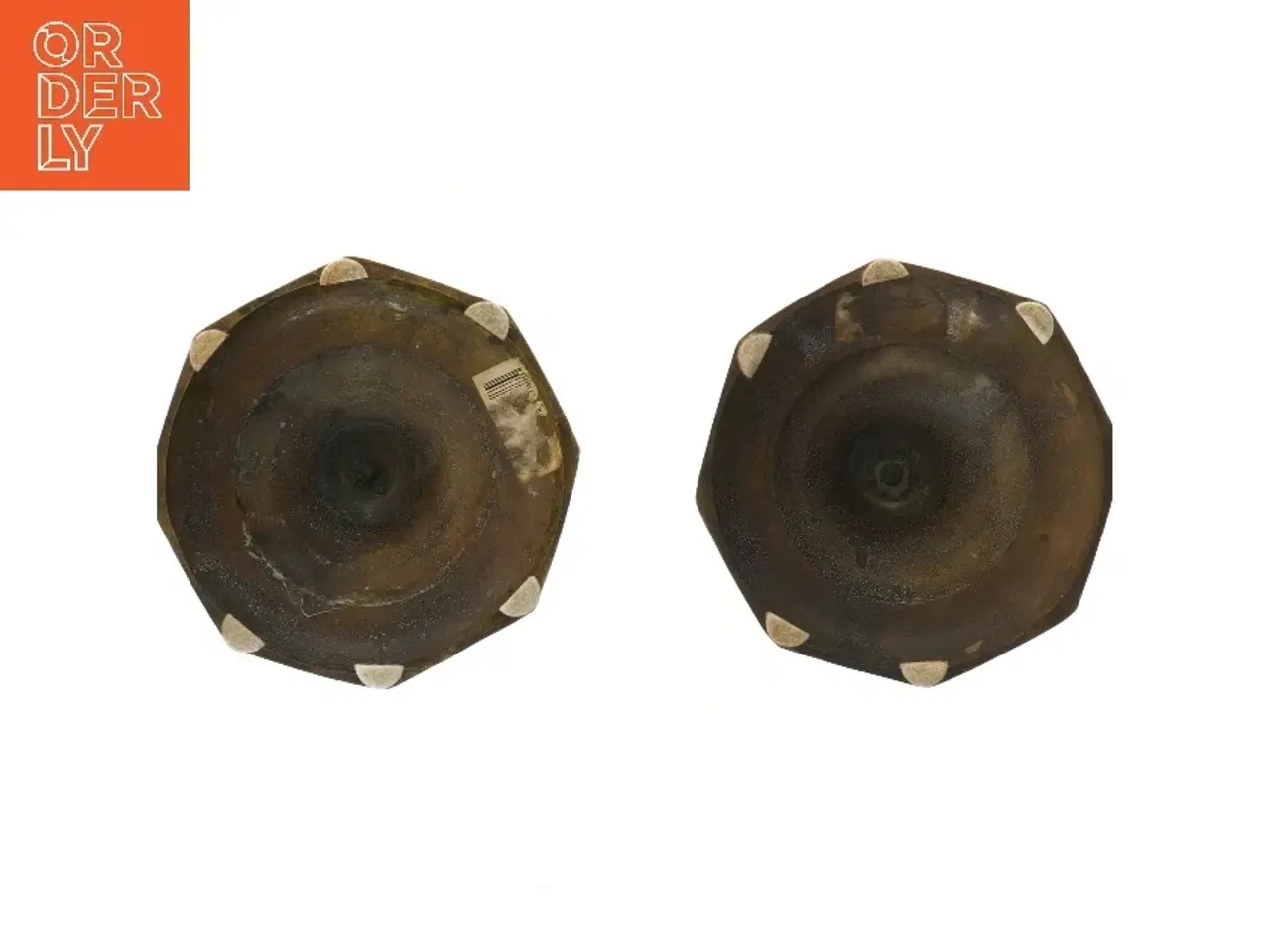 Billede 3 - Messing lysestager (str. 28 cm)