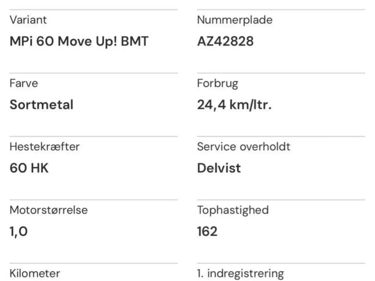 Billede 7 - VW UP - 60 Move UP 2016