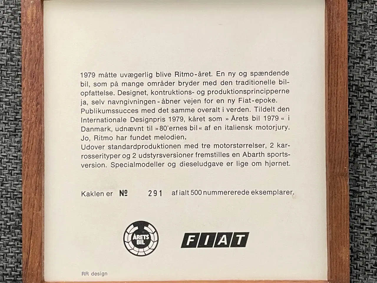 Billede 2 - Fiat kakkel samlerobjekt 
