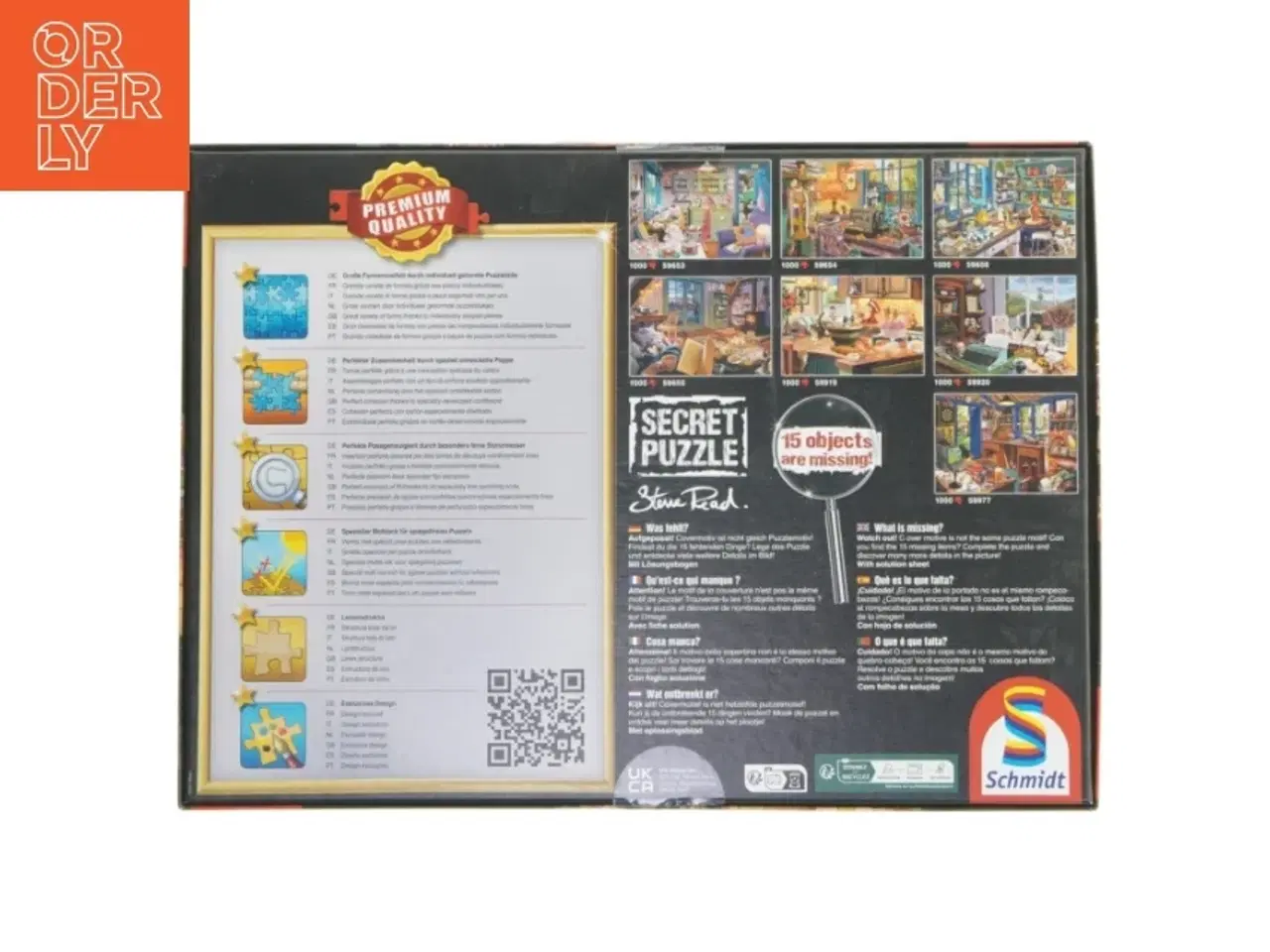 Billede 2 - Schmidt Secret Puzzle 1000 brikker fra Schmidt (str. 1000 brikker)