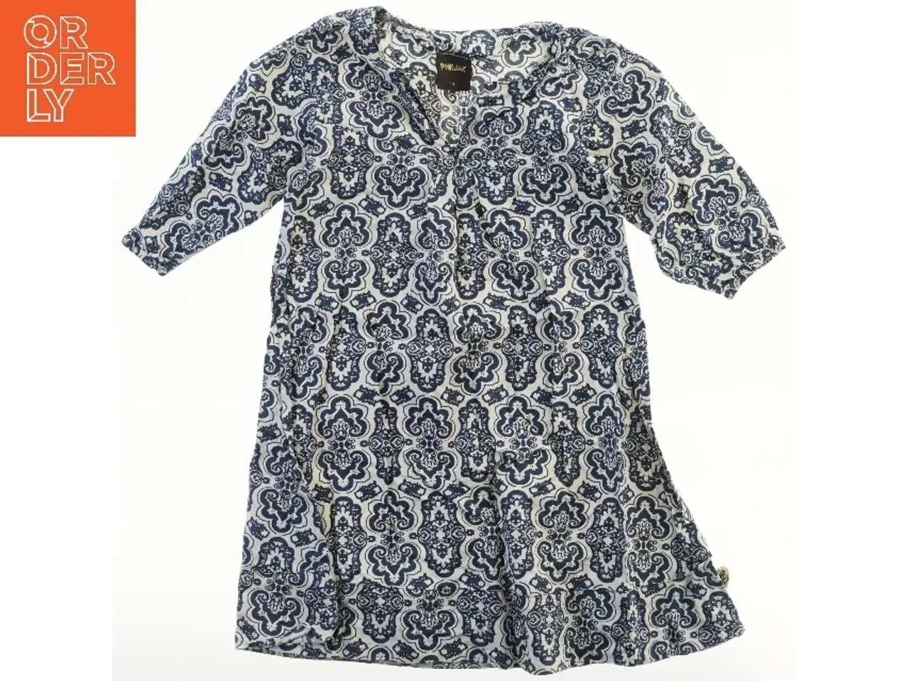 Billede 1 - Kjole med blåt mønster fra Pomp de Lux (str. 128)