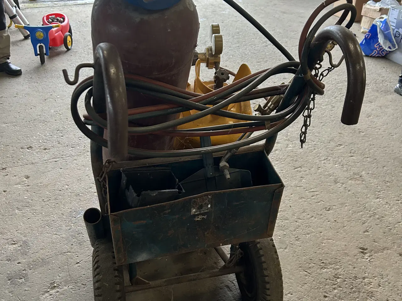 Billede 5 - Skærebrænder sæt på vogn 