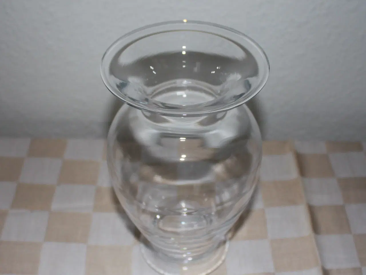 Billede 1 - Holmegaard Amfora vase, klar, mellem