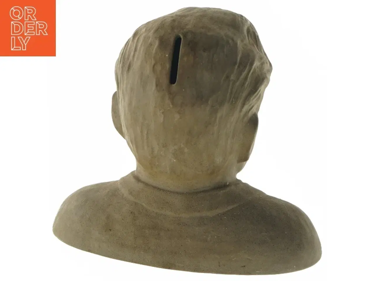 Billede 5 - Skulptur i form af buste med møntindkast fra Bikuben (str. 17x21 cm)