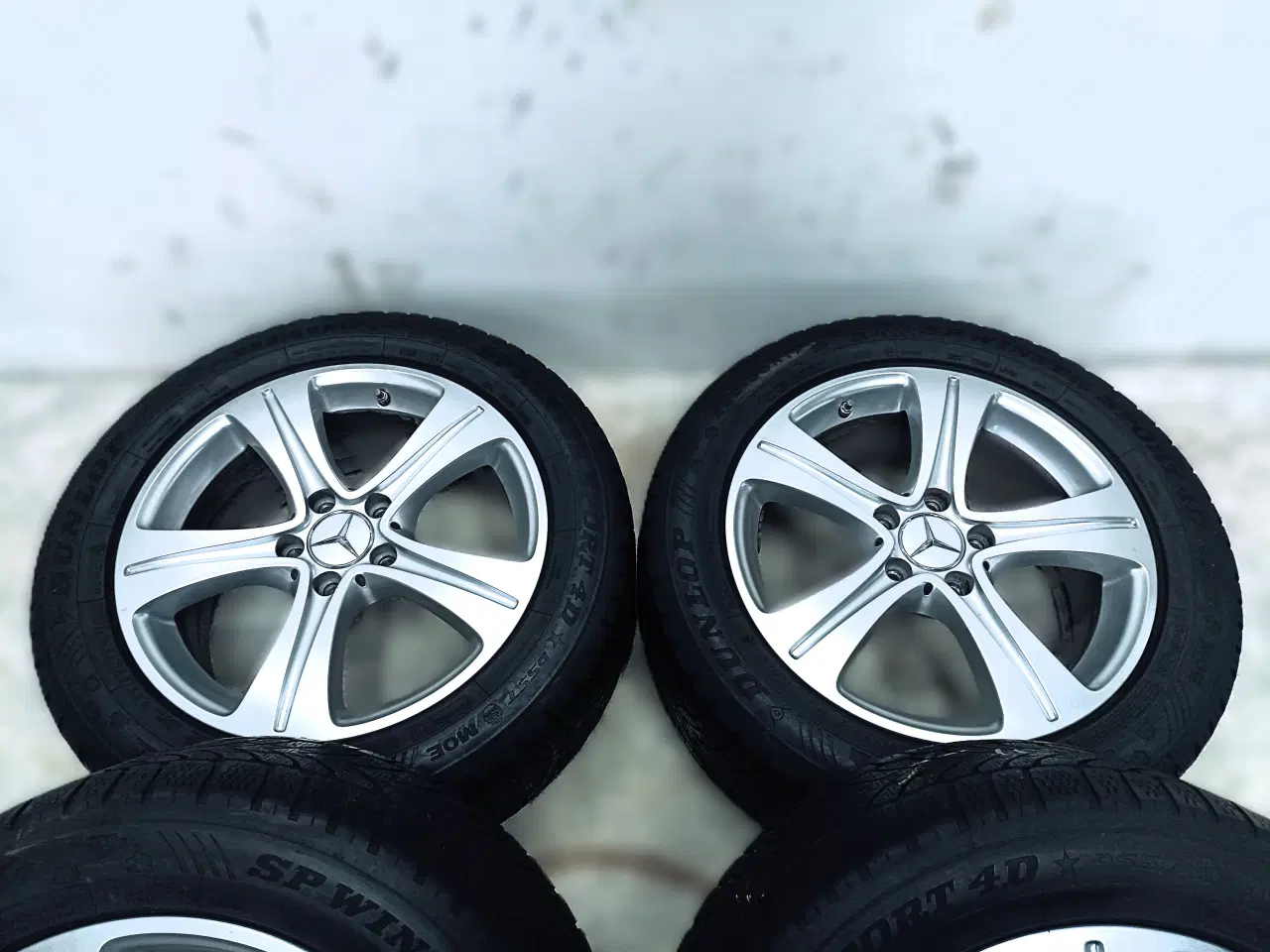 Billede 4 - 5x112 17" ET40 nav 66,6ø Mercedes vintersæt Inkl.T