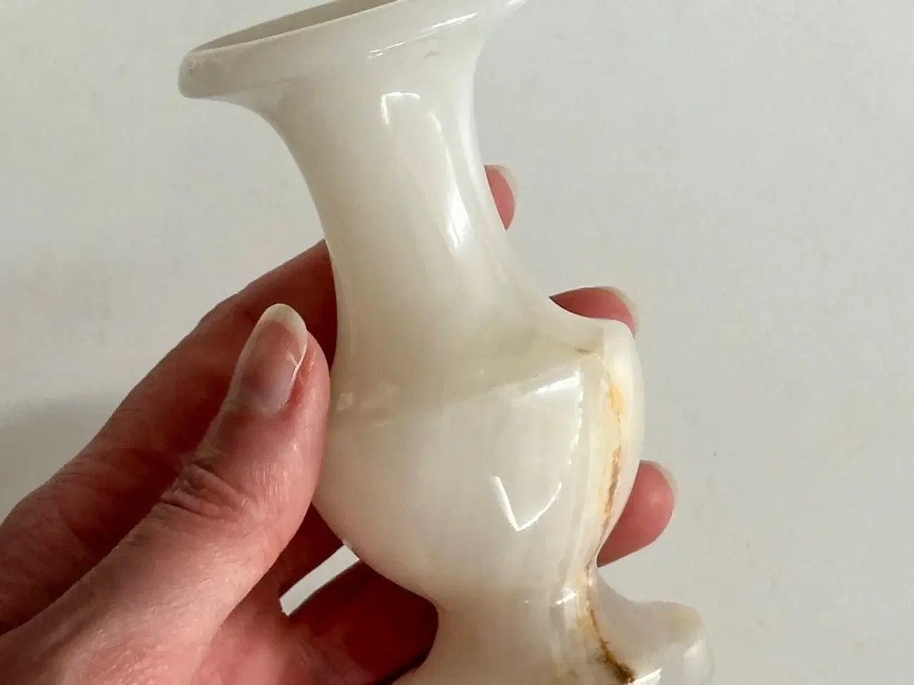 Billede 5 - Lille vase, hvid onyx