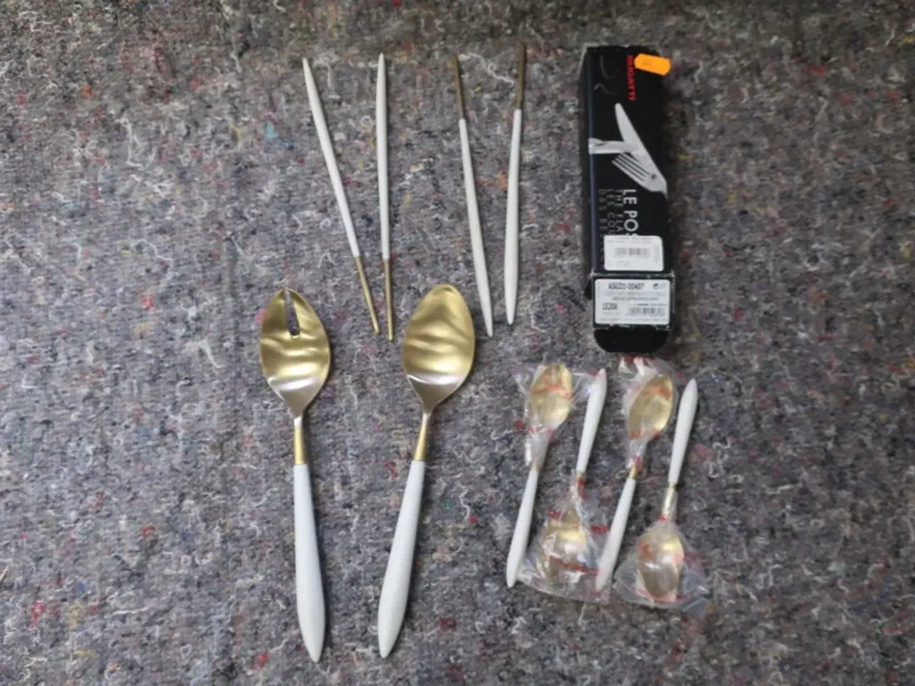 Billede 1 - 10. stk. bestik BUGATTI ARES GOLD WHITE