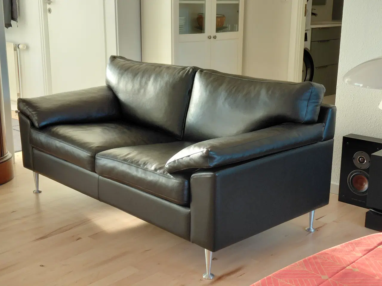 Billede 1 - 2 personers Mogens Hansen lædersofa model 2163
