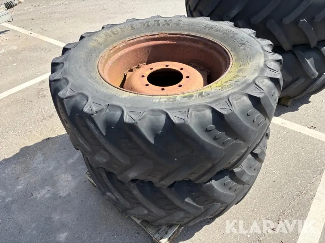 Billede 2 - Landbrugshjul Michelin + Agrimax 600/65R38 + 420/70R28 4 hjul