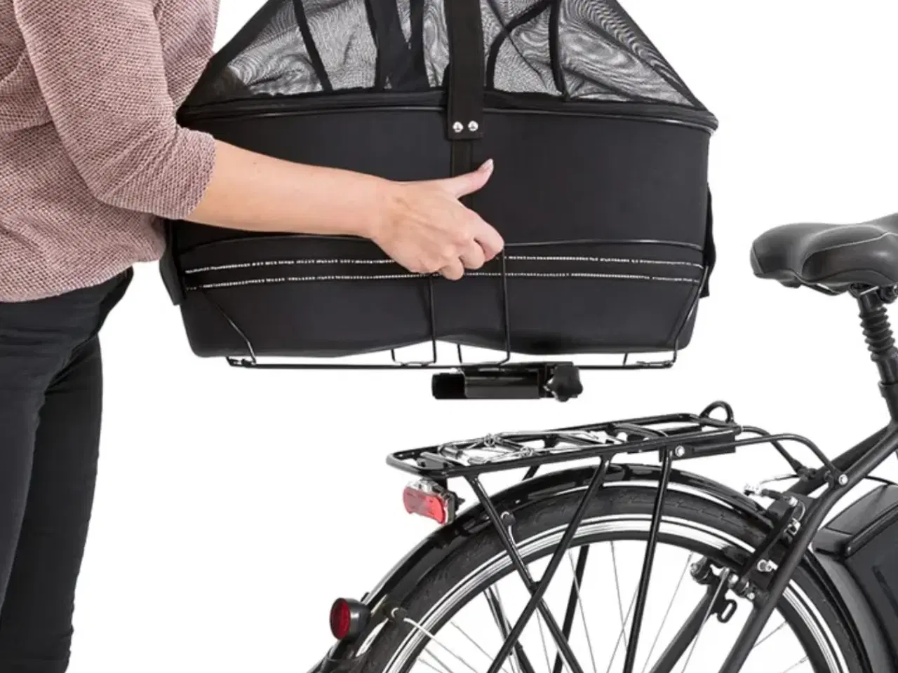 Billede 2 - Hunde cykelkurv med stativ fra Trixie