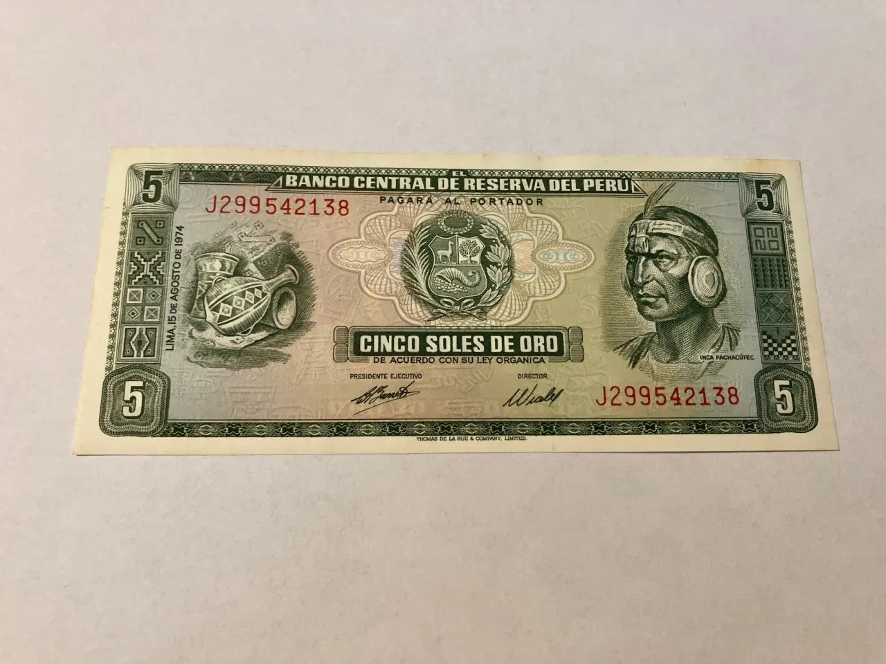 Billede 1 - 5 Soles De Oro Peru