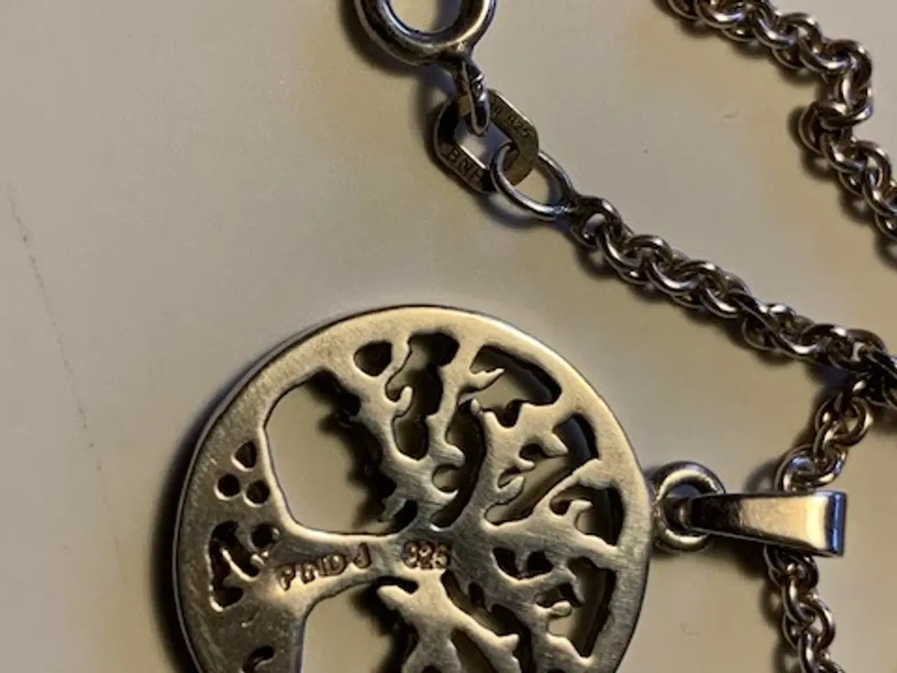 Billede 3 - Halskæde og vedhæng Livets træ sølv Pind J. Design