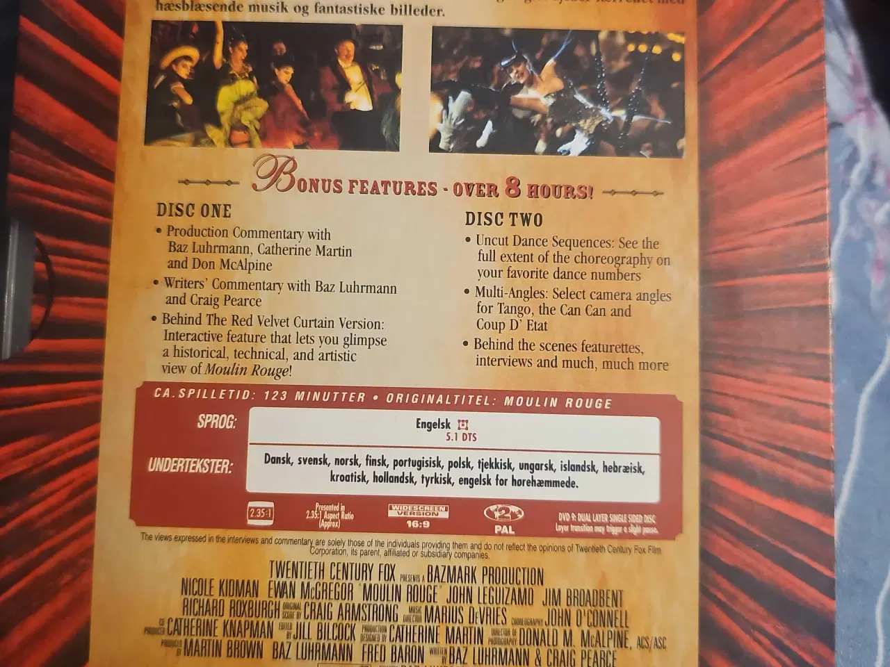 Billede 2 - Moulin Rouge! m. Nicole Kidman mm