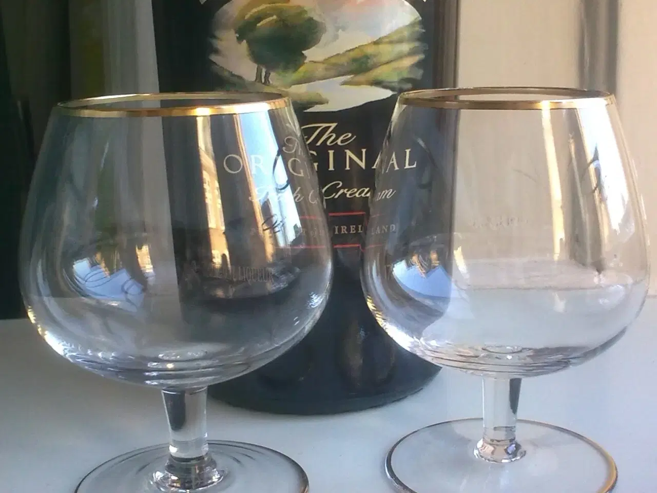 Billede 7 - Måge fugl slibning på vinglas DANMARK