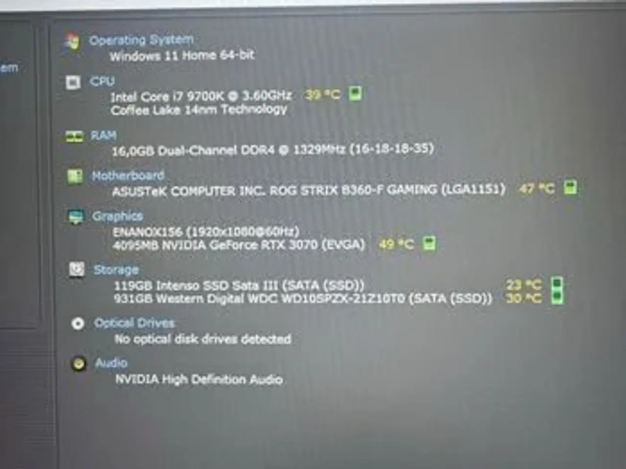Billede 6 - Gaming PC - 3070 og i7-9700K