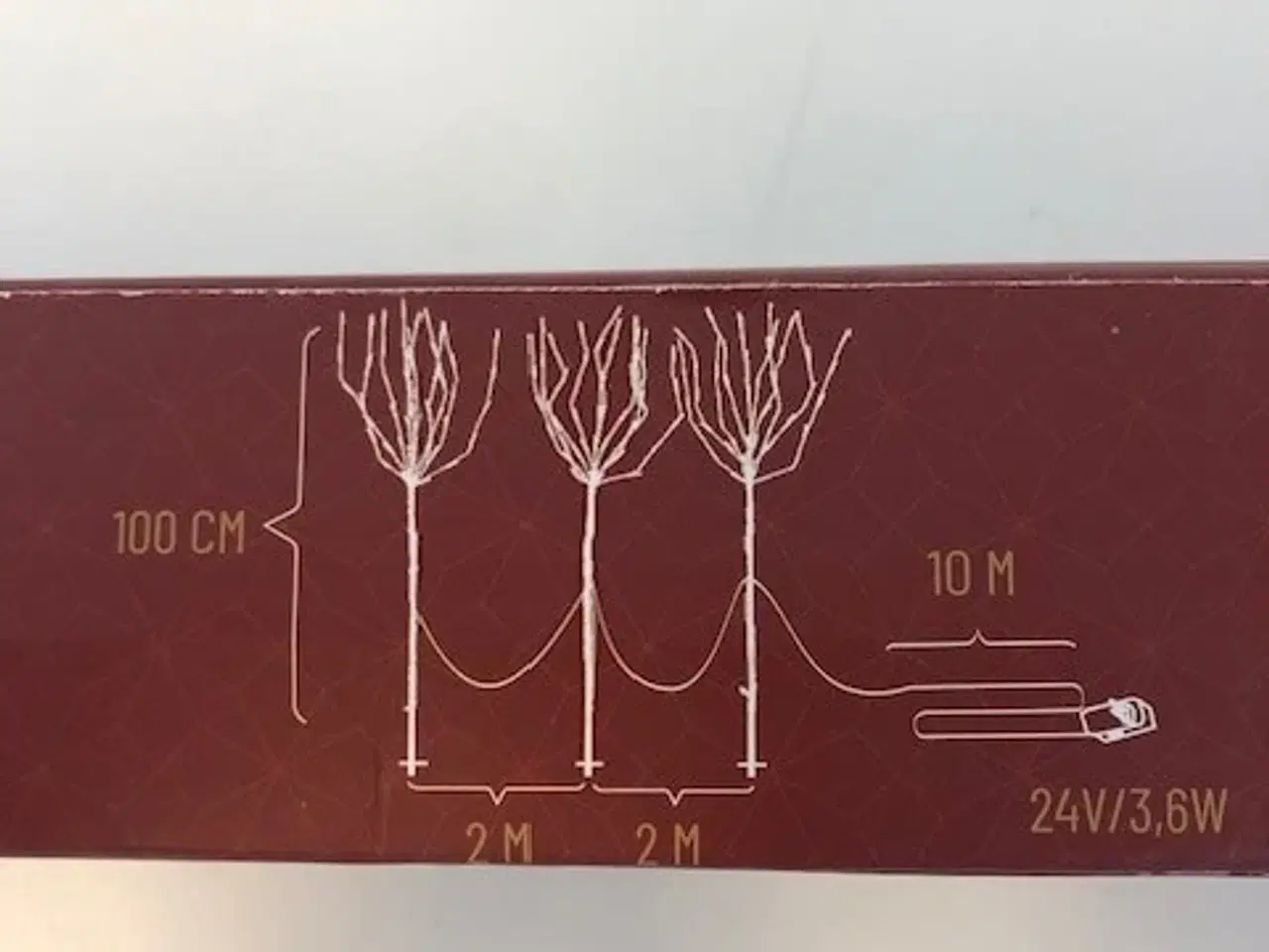 Billede 1 - 3 træer m/lys - 3x60 Led