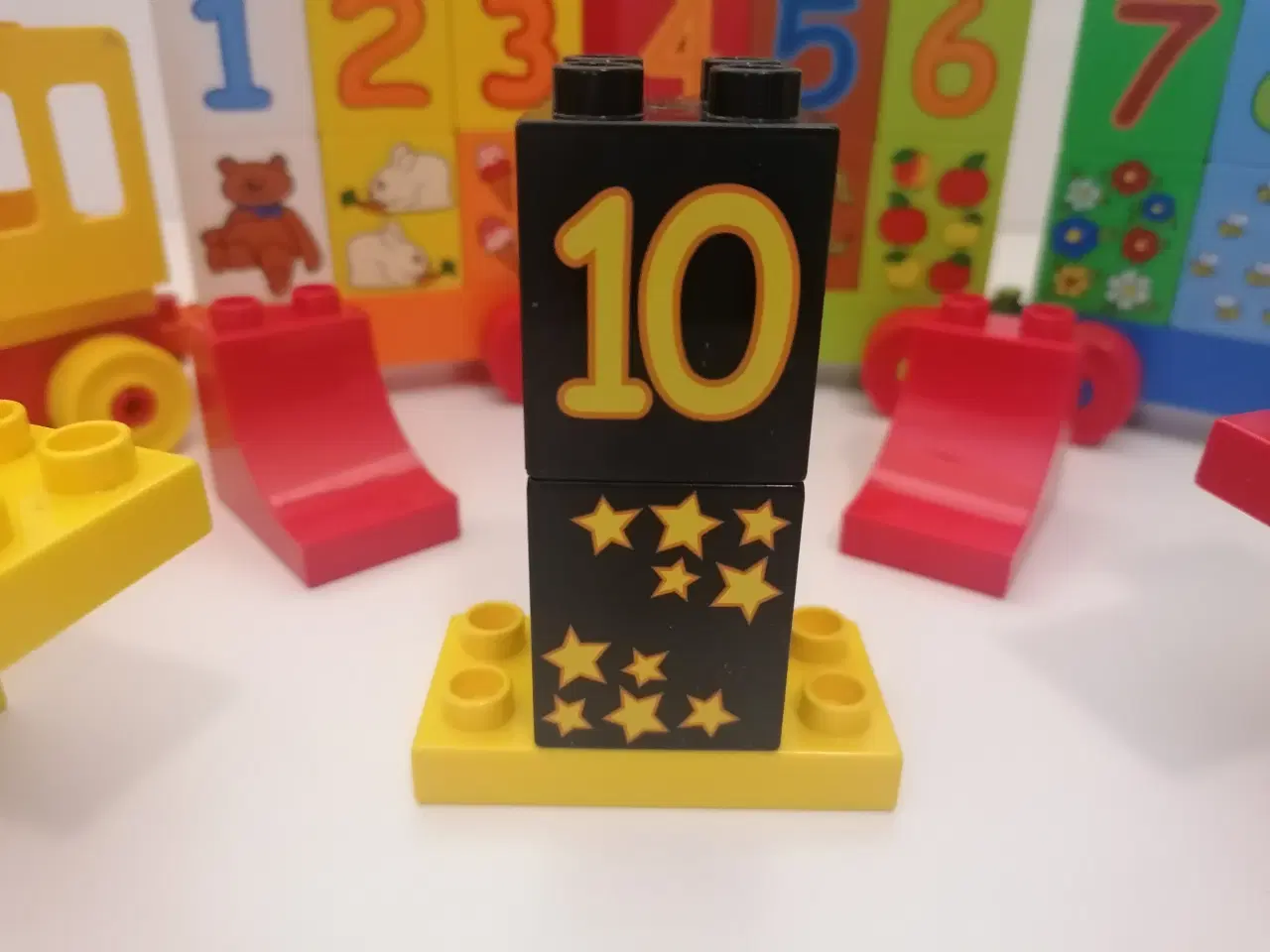 Billede 4 - Duplo Taltog Med tal fra 1 til 10 samt symboler 