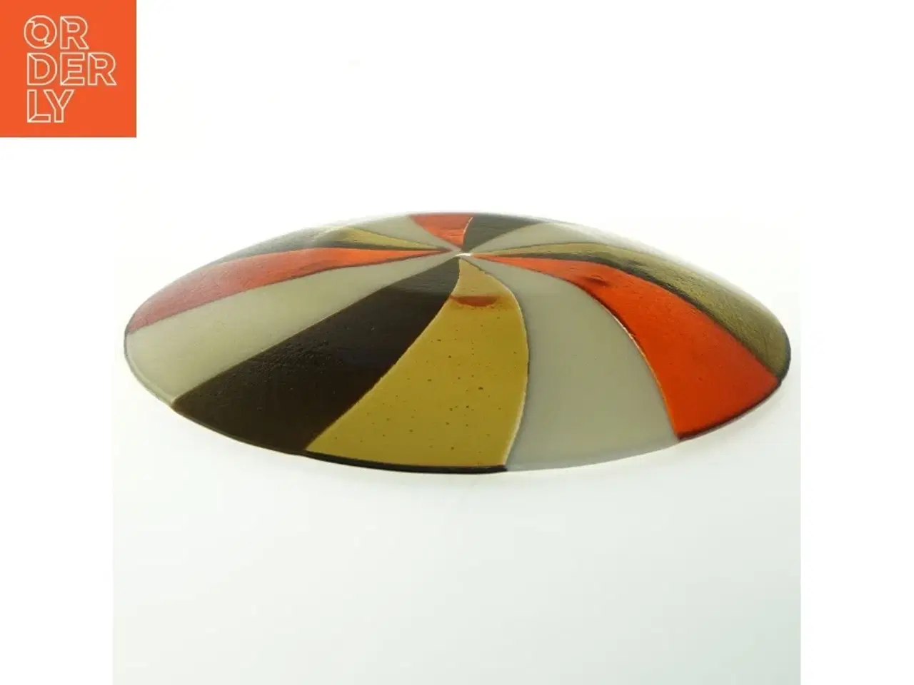 Billede 2 - Dekorativ glasfad (str. 28x35 cm)