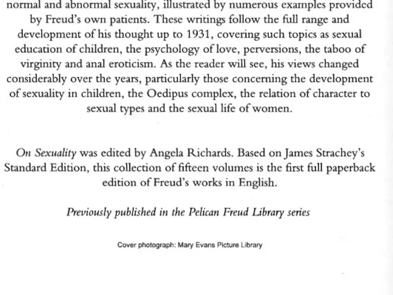 Billede 2 - On Sexuality : 3 Essays on the Theory of Sexuality