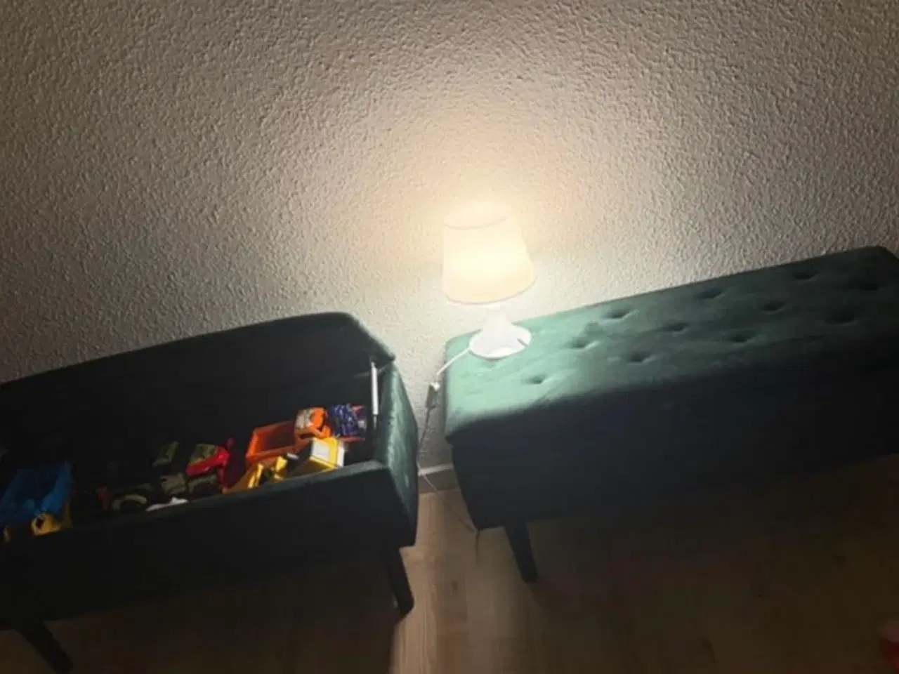 Billede 2 - Velour bænk grøn