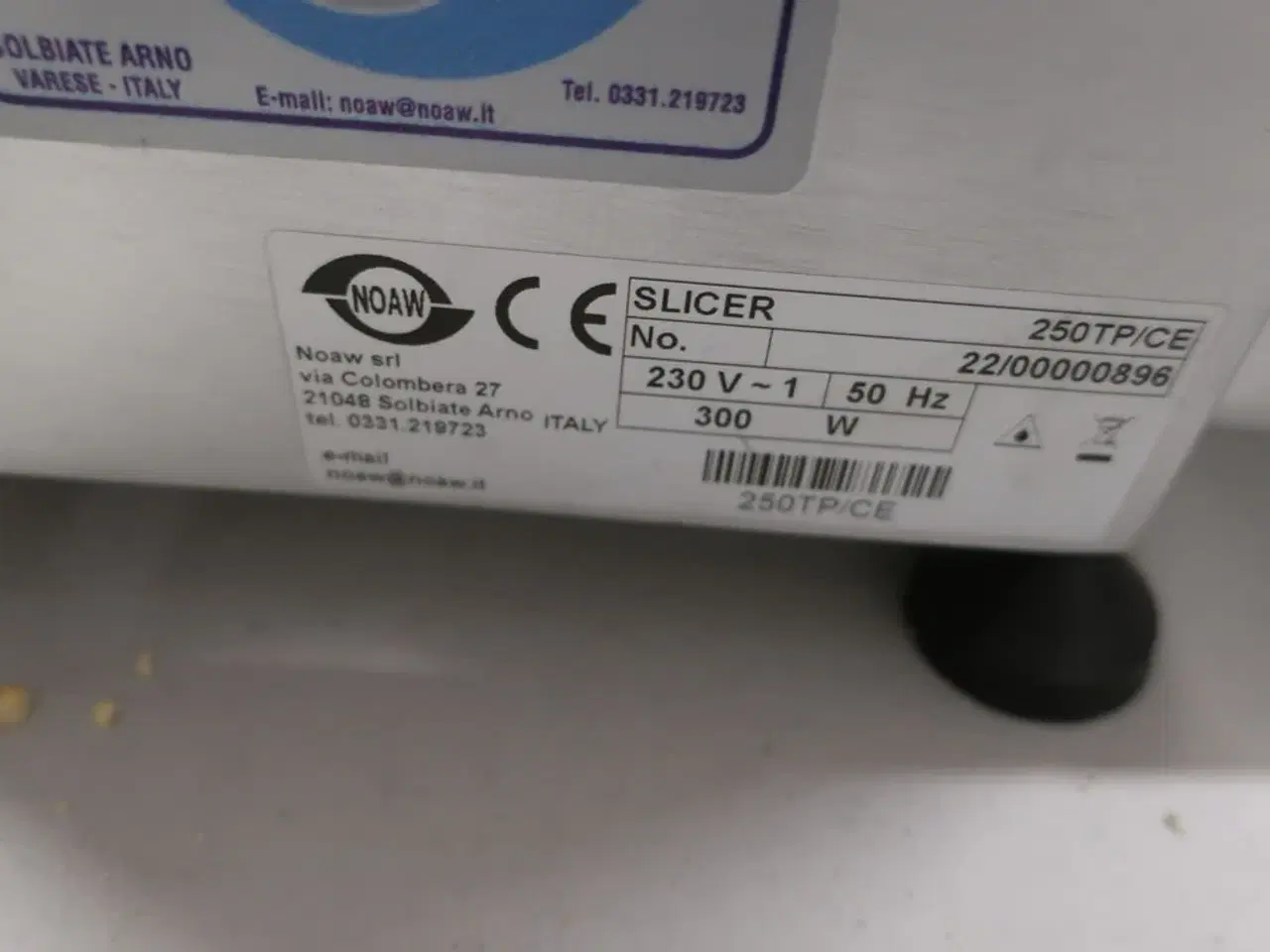 Billede 4 - Pålægsskæremaskine NOAW Slicer 250TP/CE