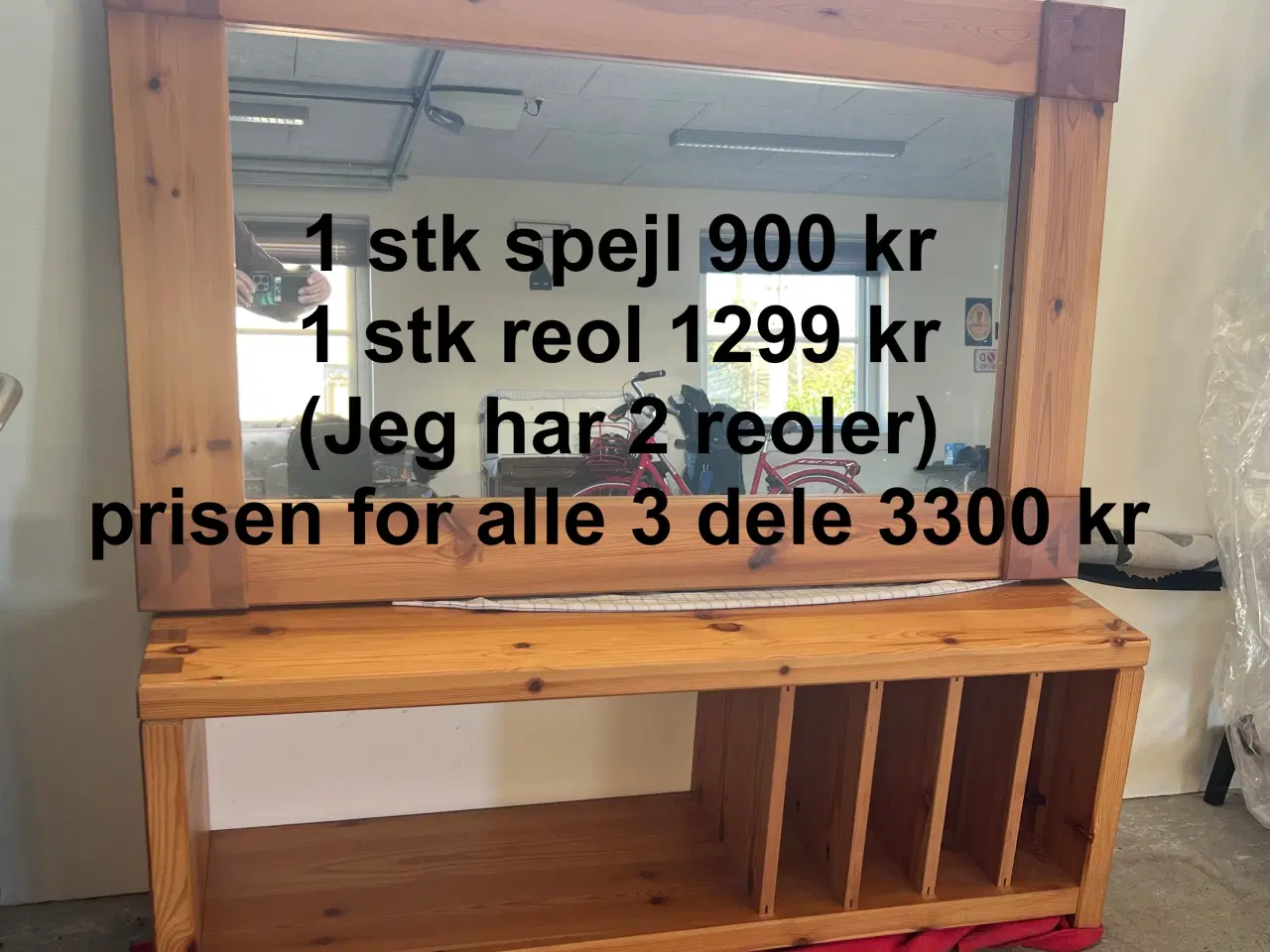 Billede 6 - Spejl Aksel Kjersgaard fyrretræ