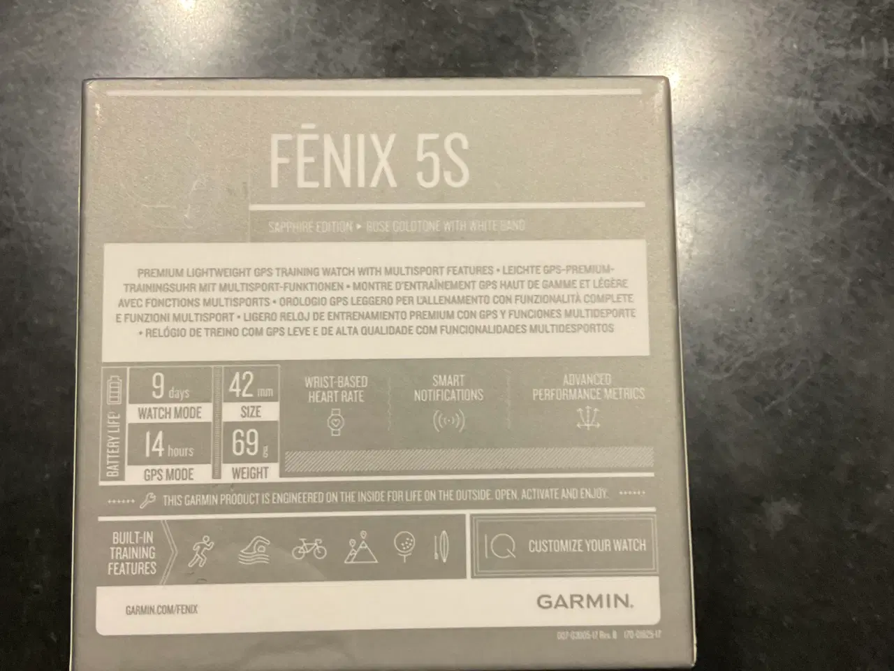 Billede 4 - Garmin fenix 5S Sapphire Edition - Rose Gold