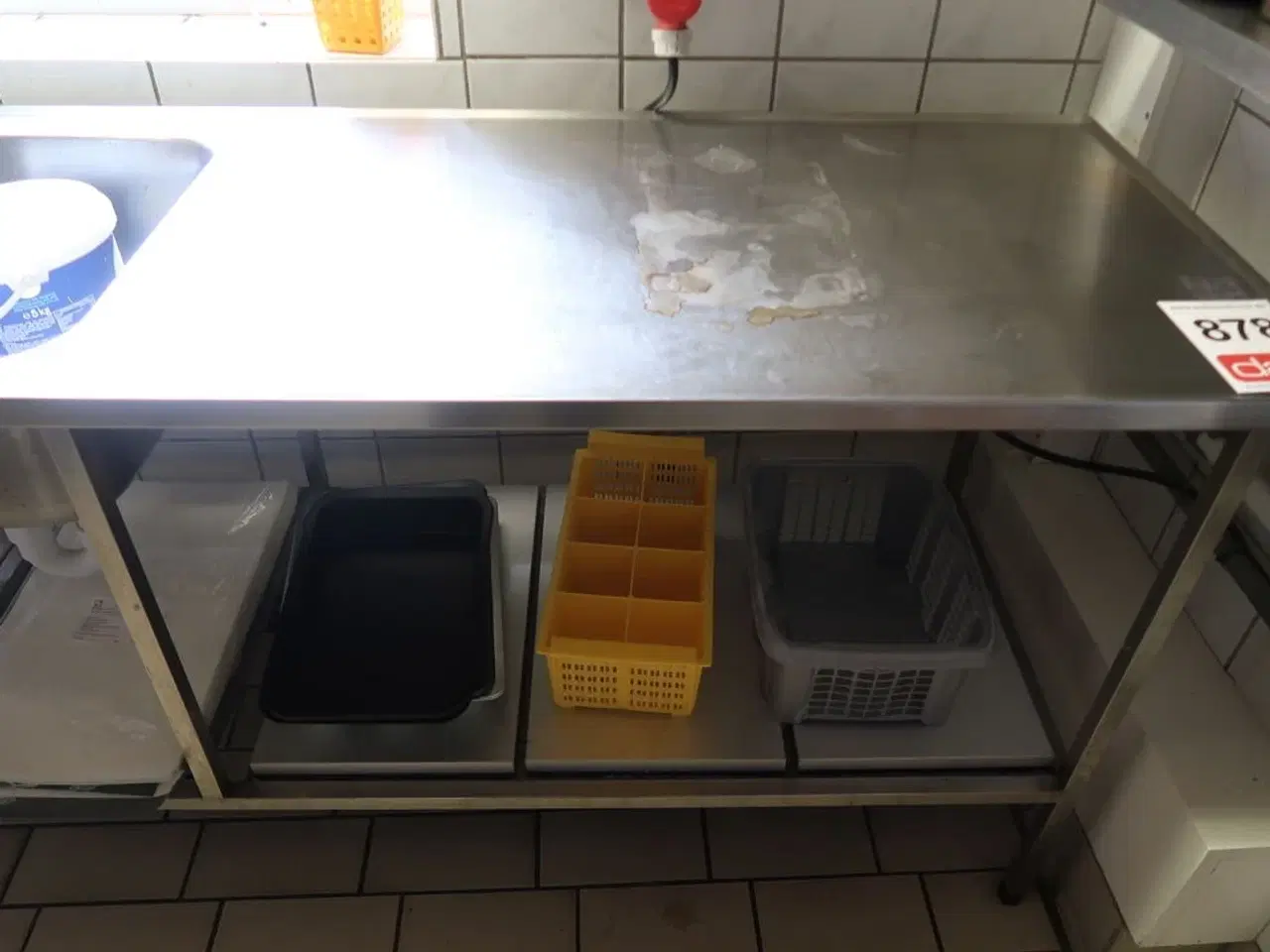 Billede 3 - Rustfri stålbord med vask