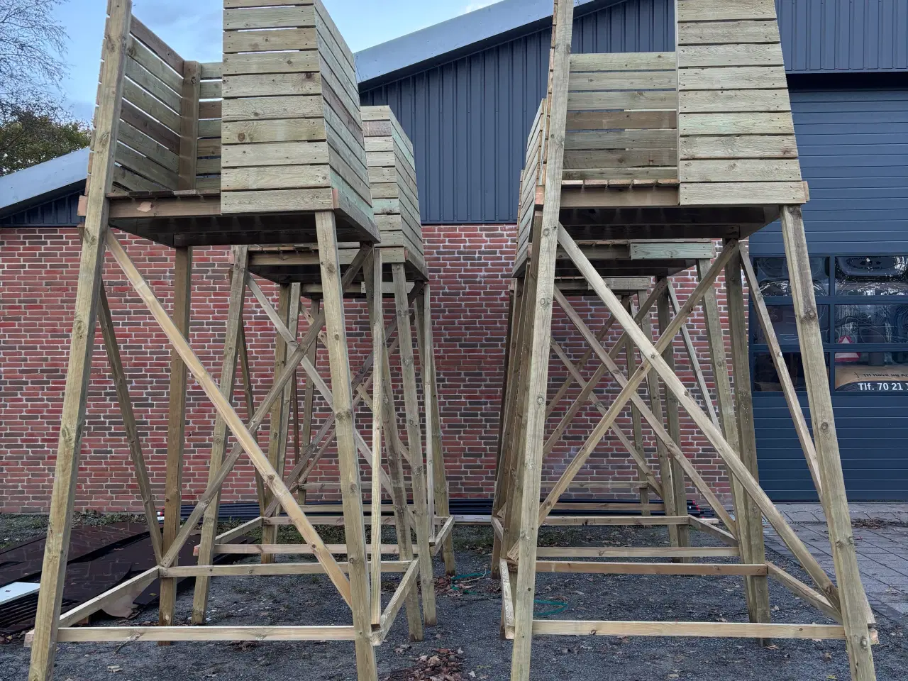 Billede 2 - Jagttårn/Hochsitz i trykimprægneret træ