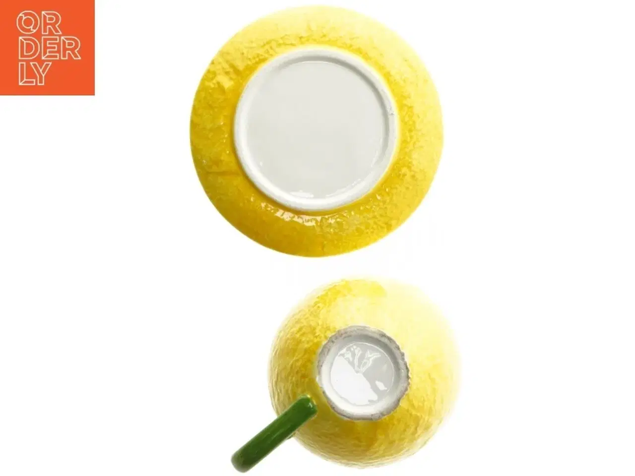 Billede 3 - Citron tekopper med underkop (str. Ø 10 cm og ø 13 cm)