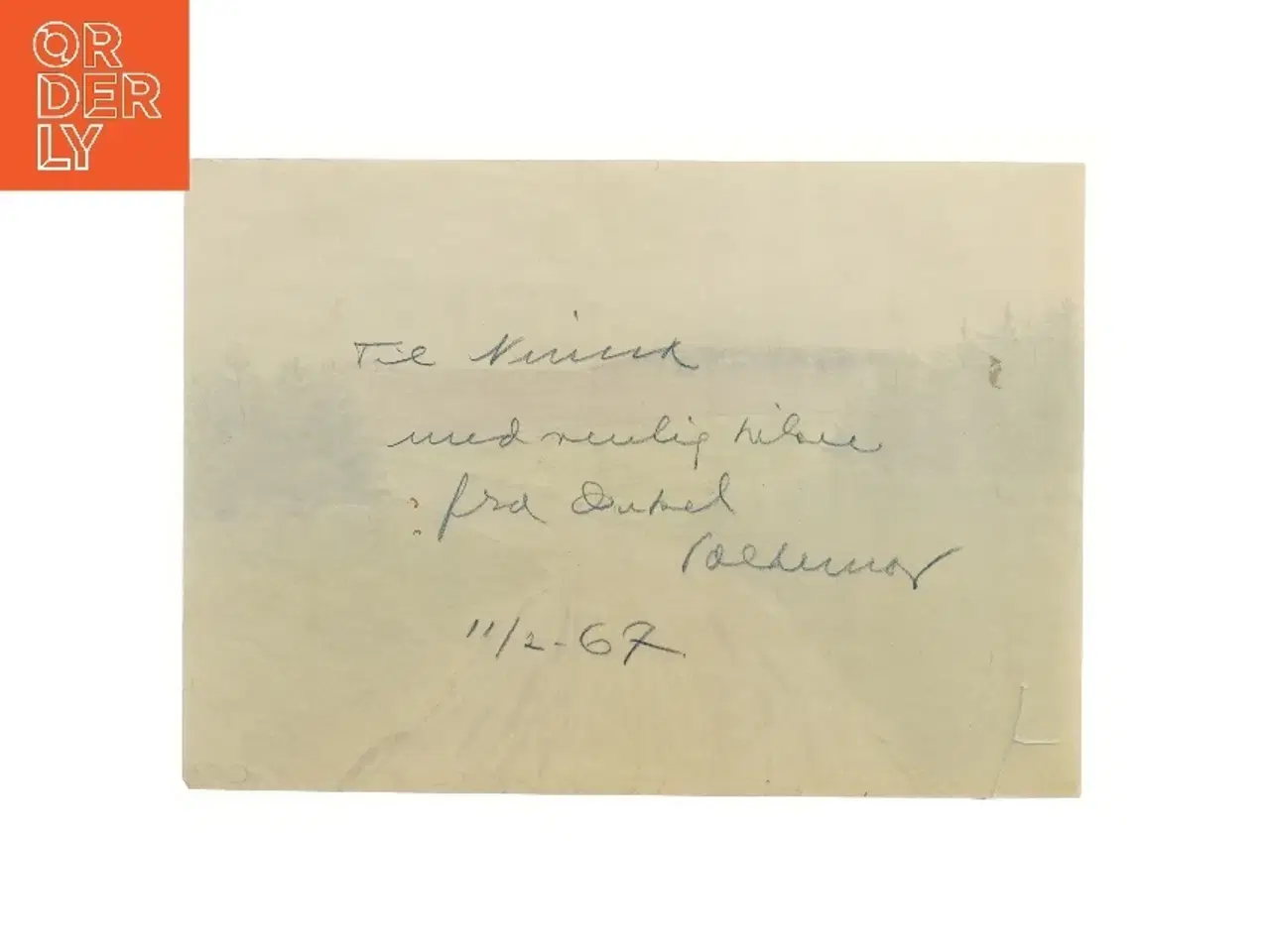 Billede 2 - Tegning af landskab (str. 30x42 cm)