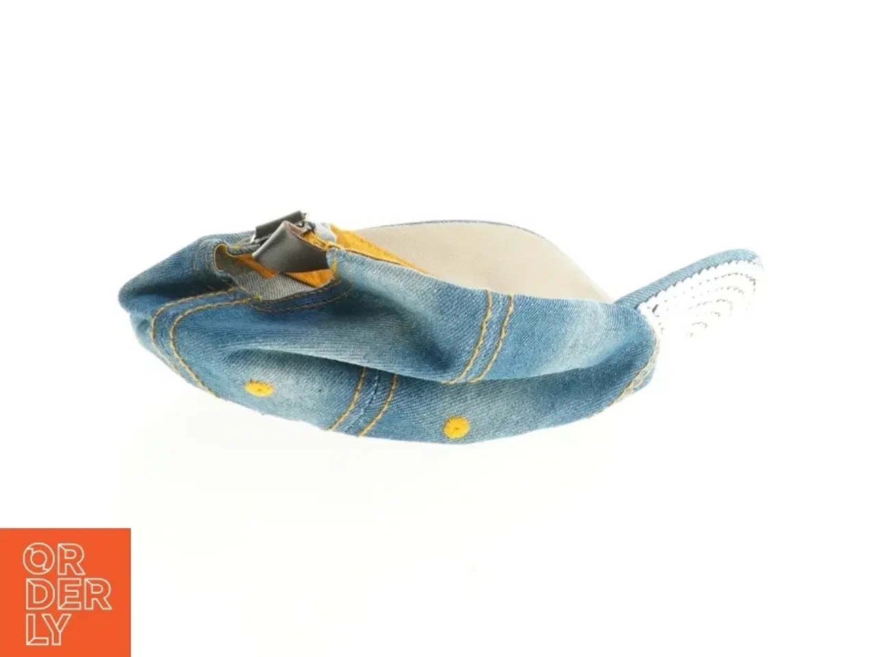 Billede 4 - Denim kasket med rhinesten (str. Ø, 16 cm)