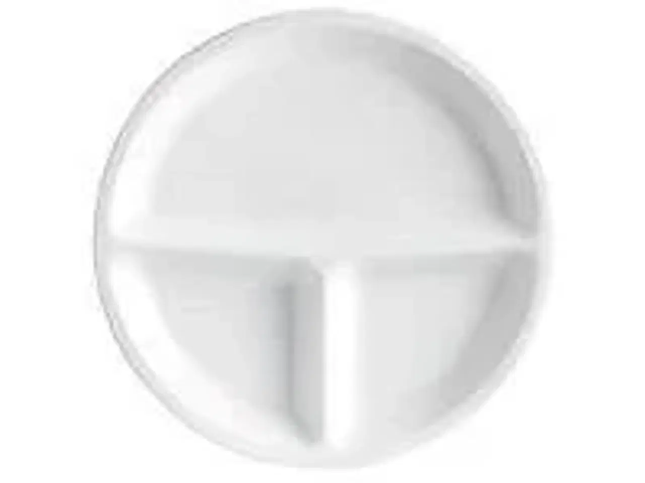 Billede 1 - 12 stk. Grilltallerken Restaurant 256 mm m/3 rum hvid