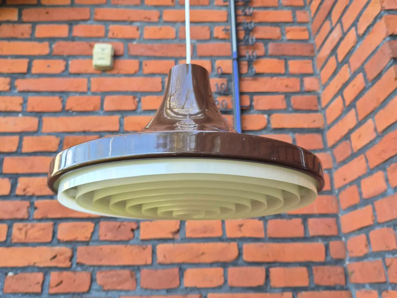 Billede 8 - Lækker chokoladebrun retrolampe 