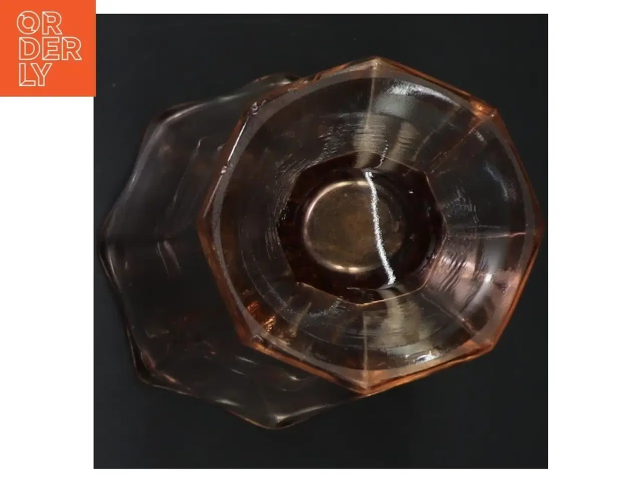 Billede 3 - Vintage glasvase (str. H. 18 cm. ø. 9,5 cm)